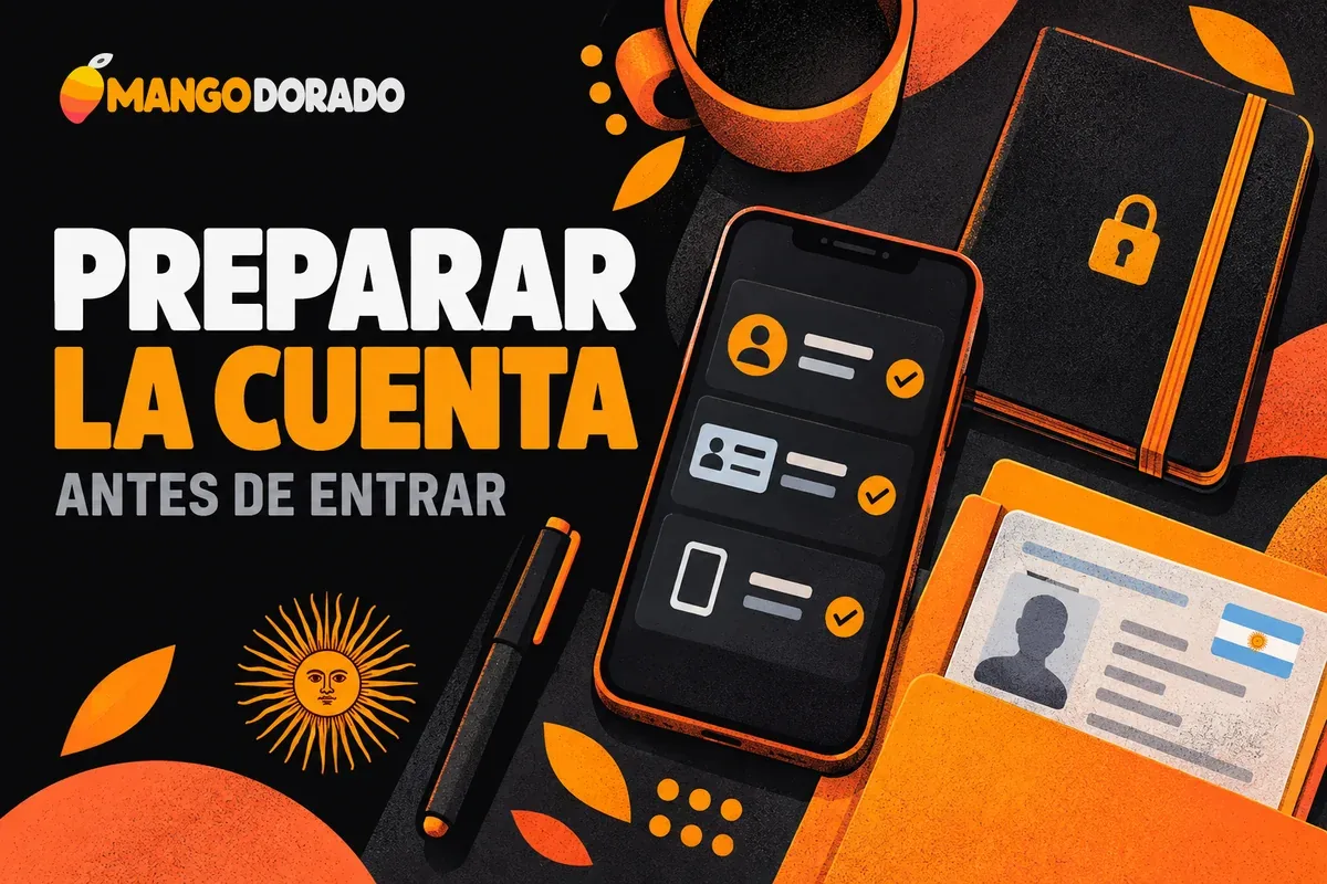 Teléfono con lista de preparación, libreta cerrada y documentación.