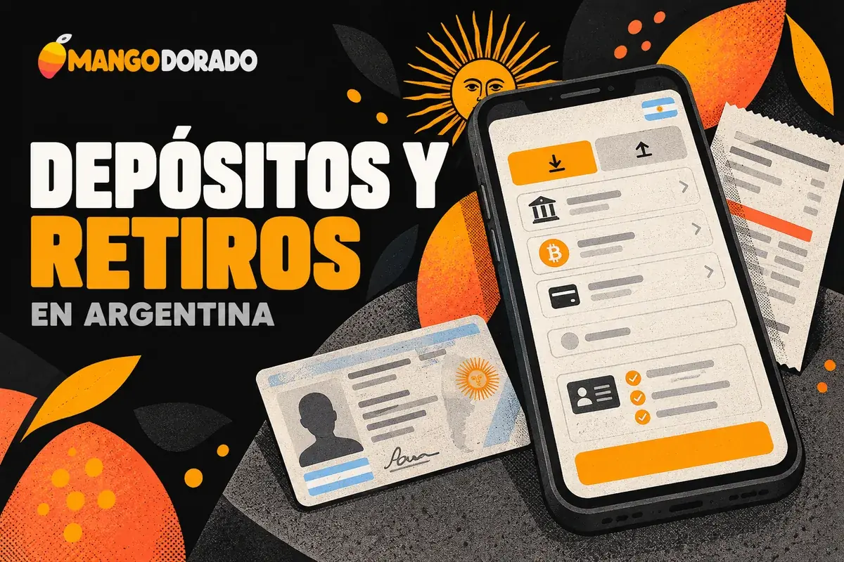 Celular con depósitos, retiros y verificación de identidad simulados.