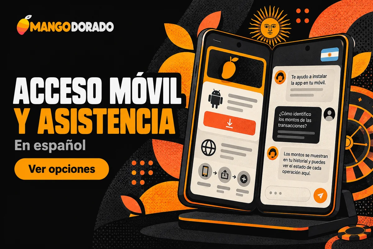 Celular plegable con instalación móvil y asistencia en español.