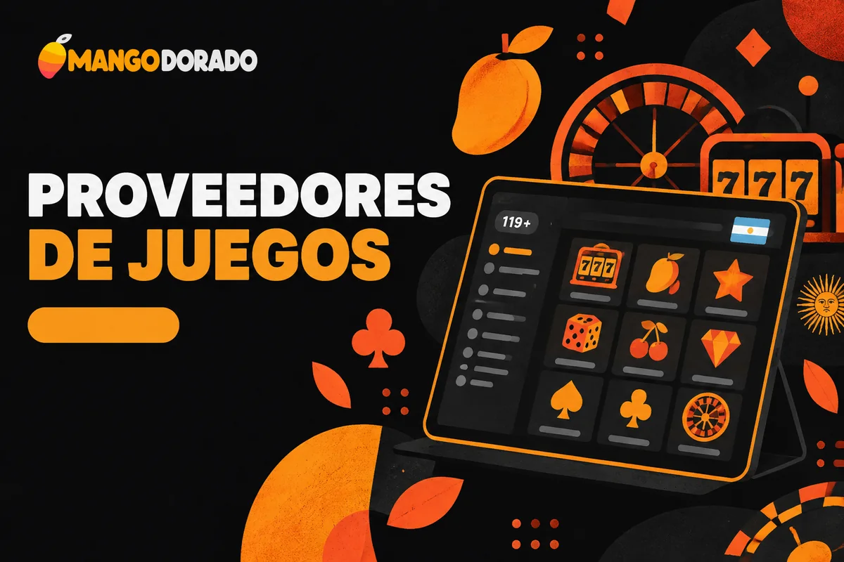 Tableta con catálogo de juegos filtrado por proveedor.