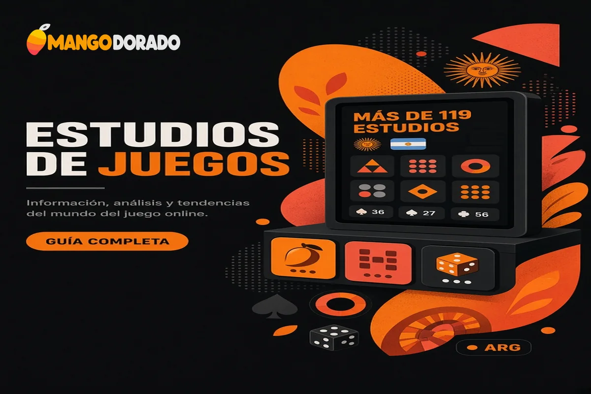 Directorio digital de estudios con iconos y filtros.