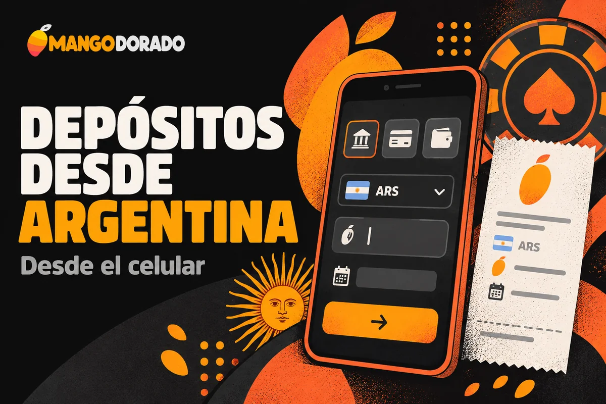 Celular con formulario de depósito y comprobante en pesos argentinos.
