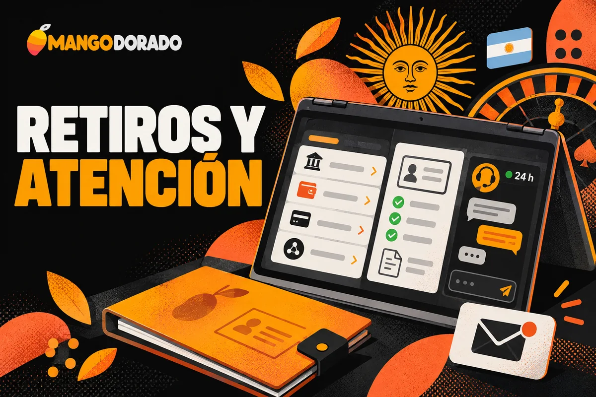 Pantalla de retiro con documentación requerida y chat de atención.