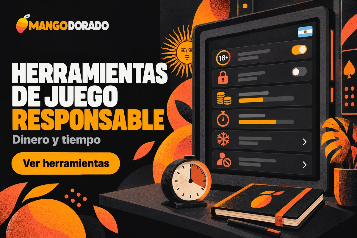 Panel con límites, pausa y autoexclusión junto a temporizador.