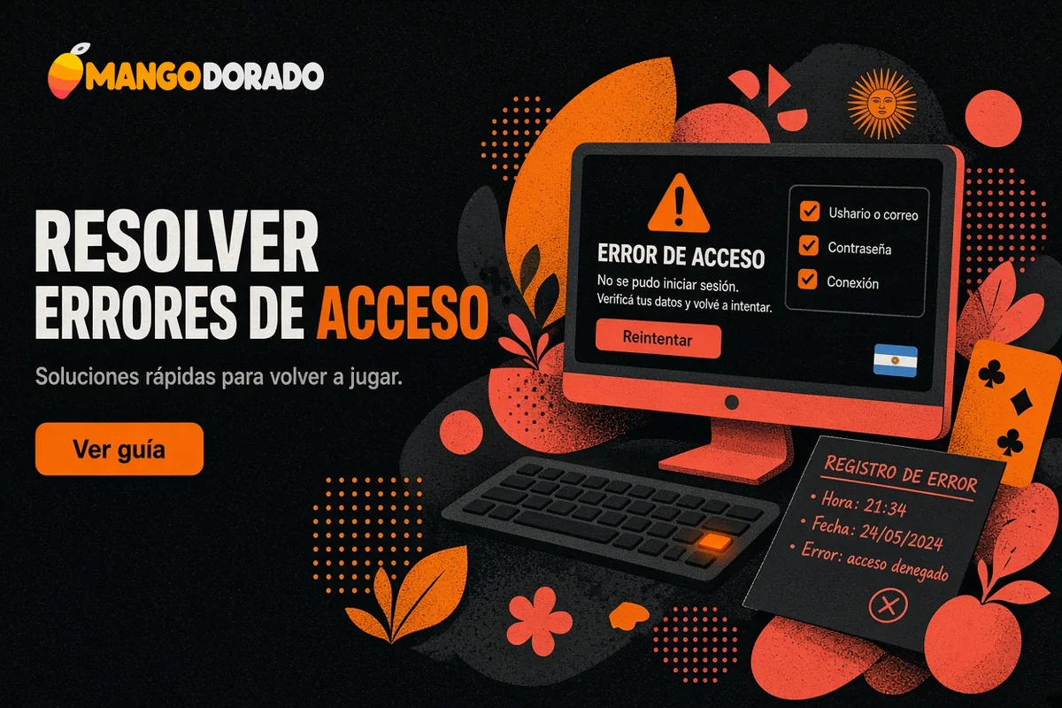 Pantalla con error de acceso, diagnóstico y teclado iluminado.