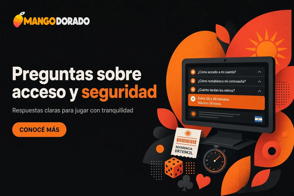 Tablet con preguntas frecuentes, plazos de retiro y comprobante.