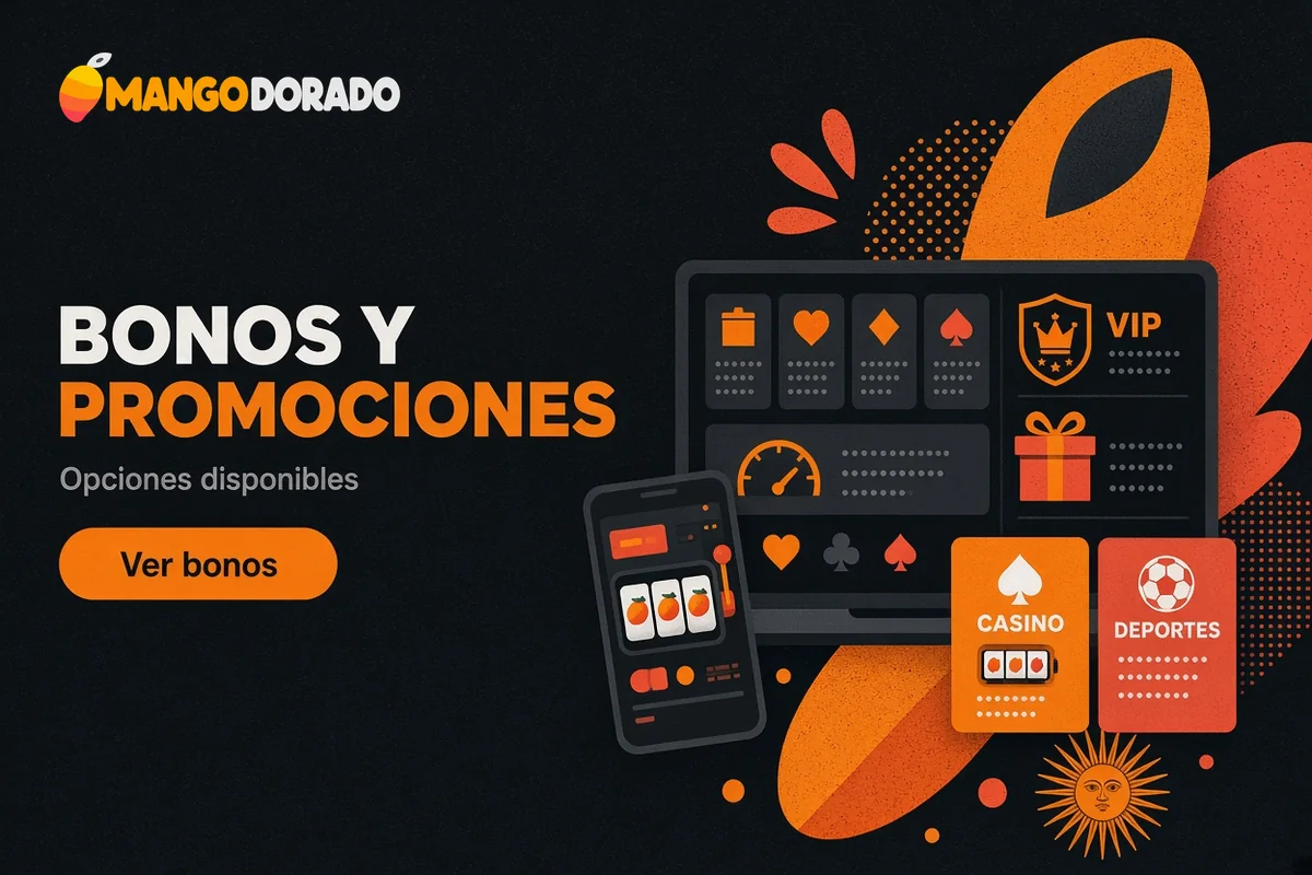Panel con depósitos, cashback y promociones de bienvenida