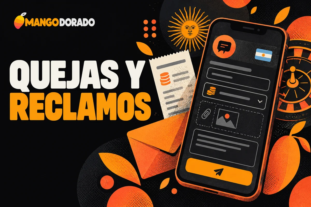 Celular con formulario de reclamo y comprobante de retiro