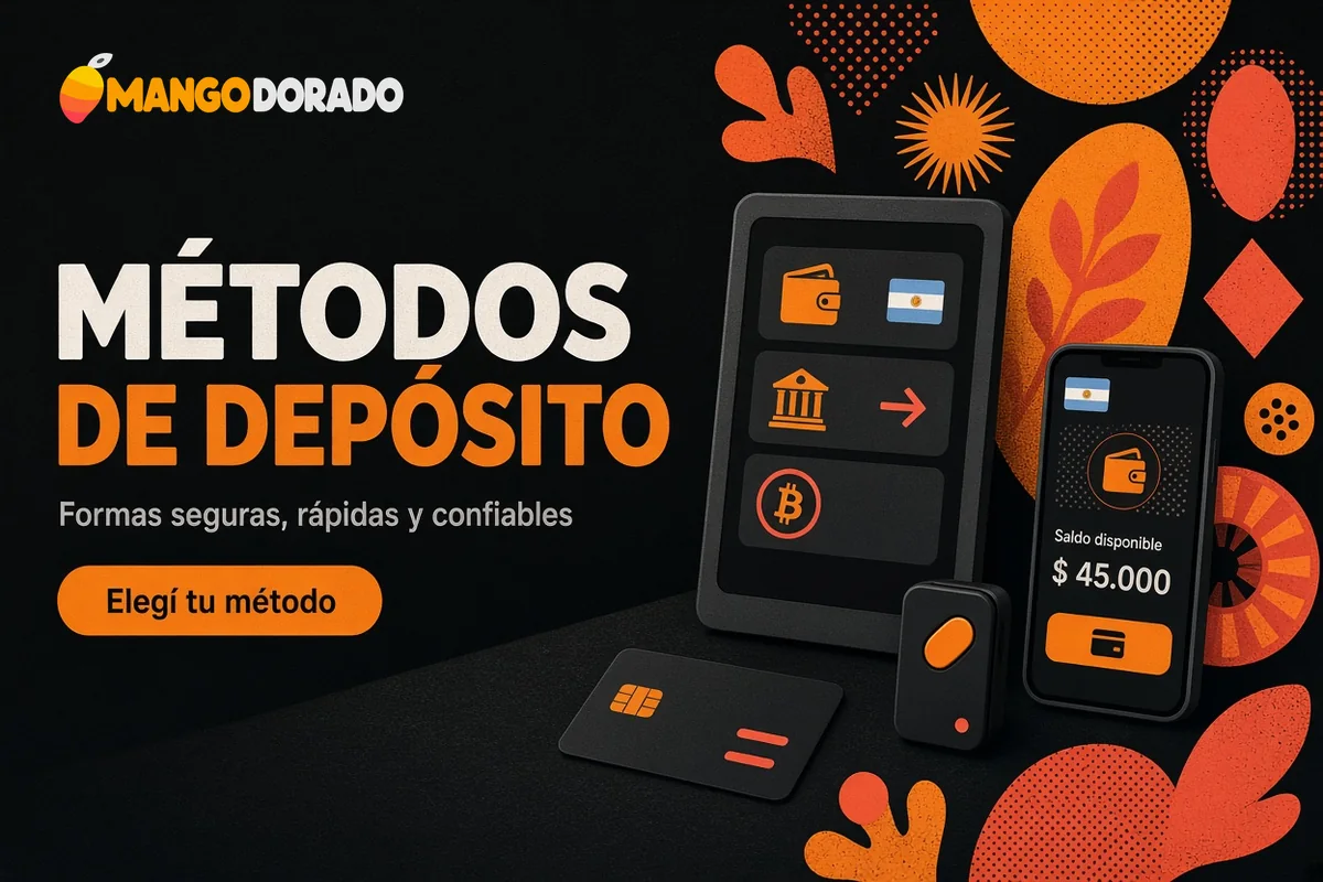 Tablet con opciones de depósito, billetera y transferencia bancaria.