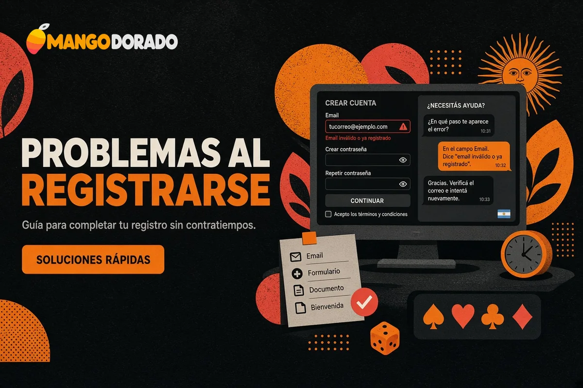 Pantalla con error de correo y chat de soporte.